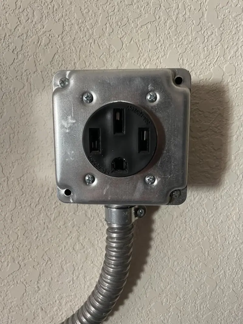 NEMA 14-50 outlet installed for Smart Home Electrical in Glendale Heights